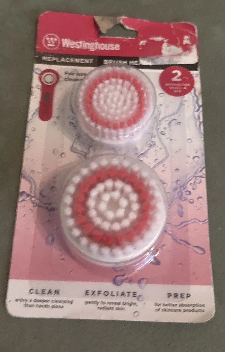 Westinghouse Cordless Duel Speed Cleansing Facial Replacement Brush Heads ONLY.
