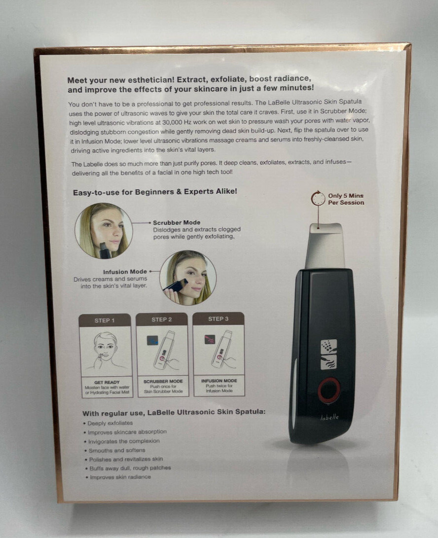 NEW SEALED – Trophy Skin LaBelle Ultrasonic Skin Spatula Sealed – Retail $149