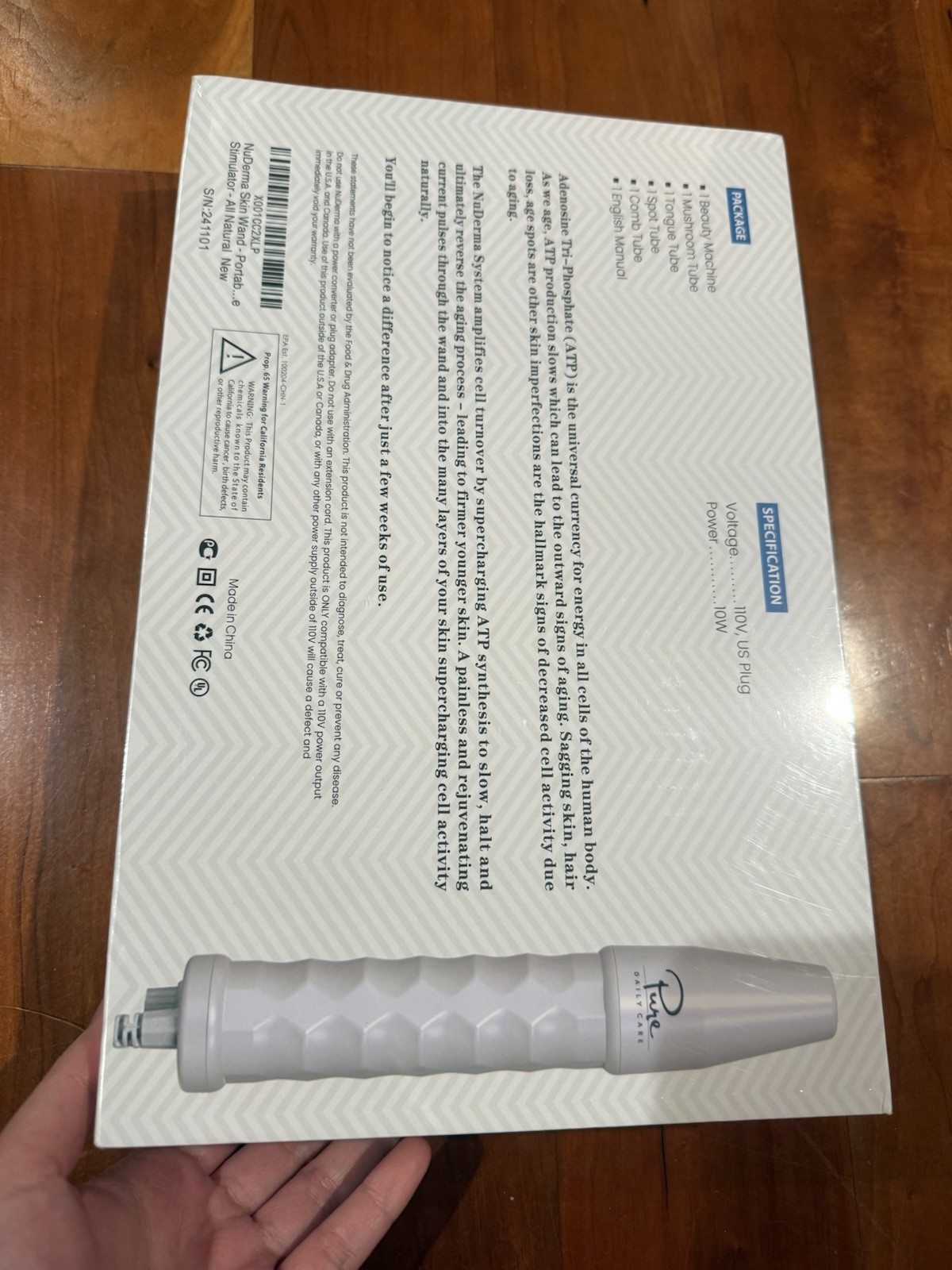 Pure Daily Care NuDerma Facial Massager Electric Multiple Attachments