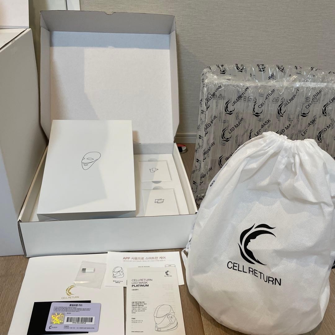 CELLRETURN LED Mask PLATINUM Skin Care Beauty Device From Japan Tested