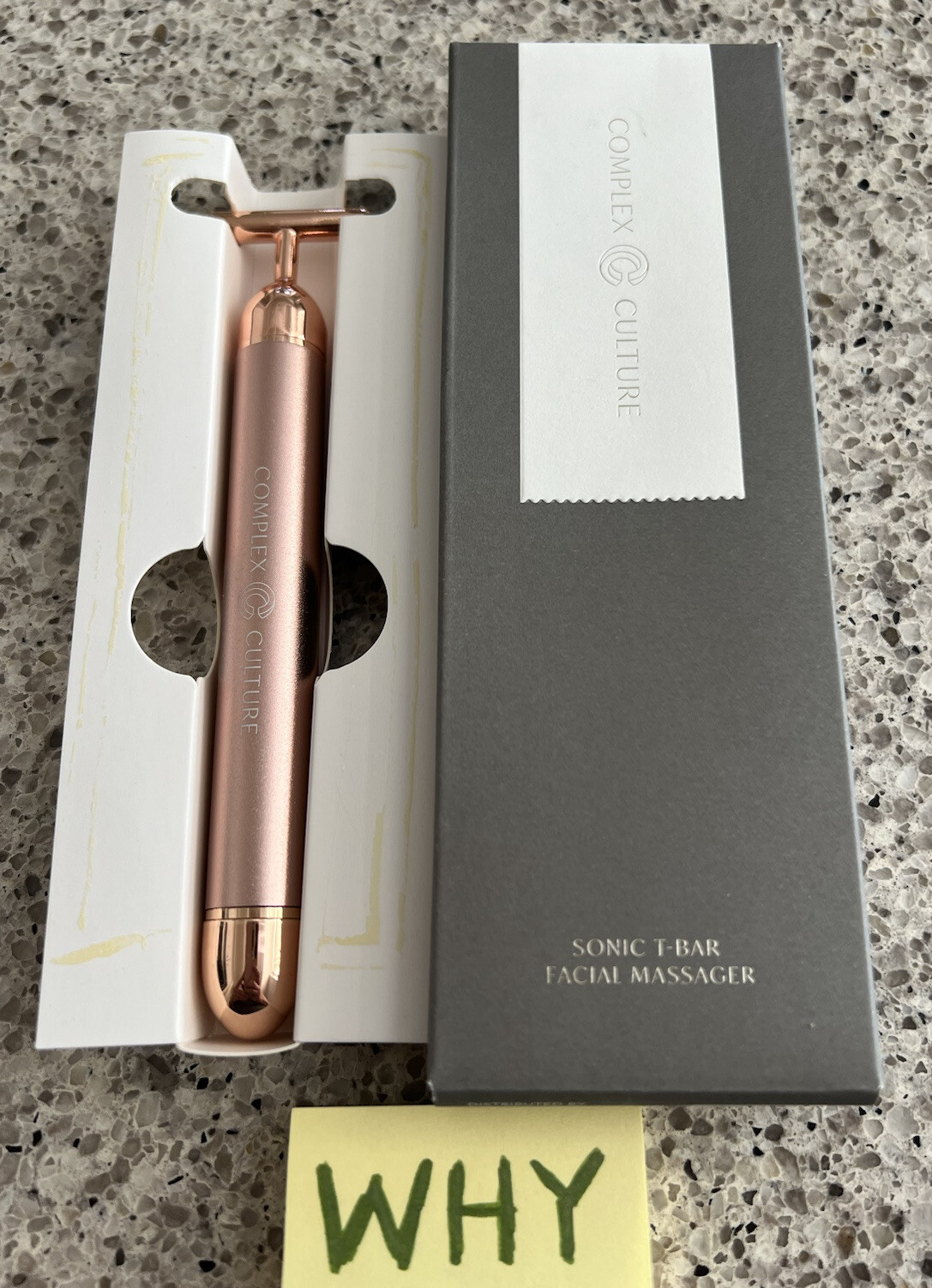 Complex Culture Sonic T-Bar Facial Massager Sonic Power SEALED BOX Retail $58