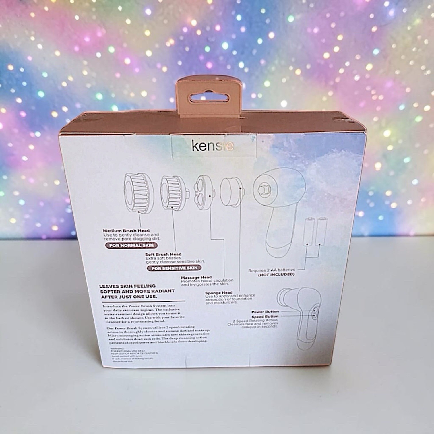 Kensie Beauty – Power Brush Set in CORAL RV $49.99 Brand New in Box