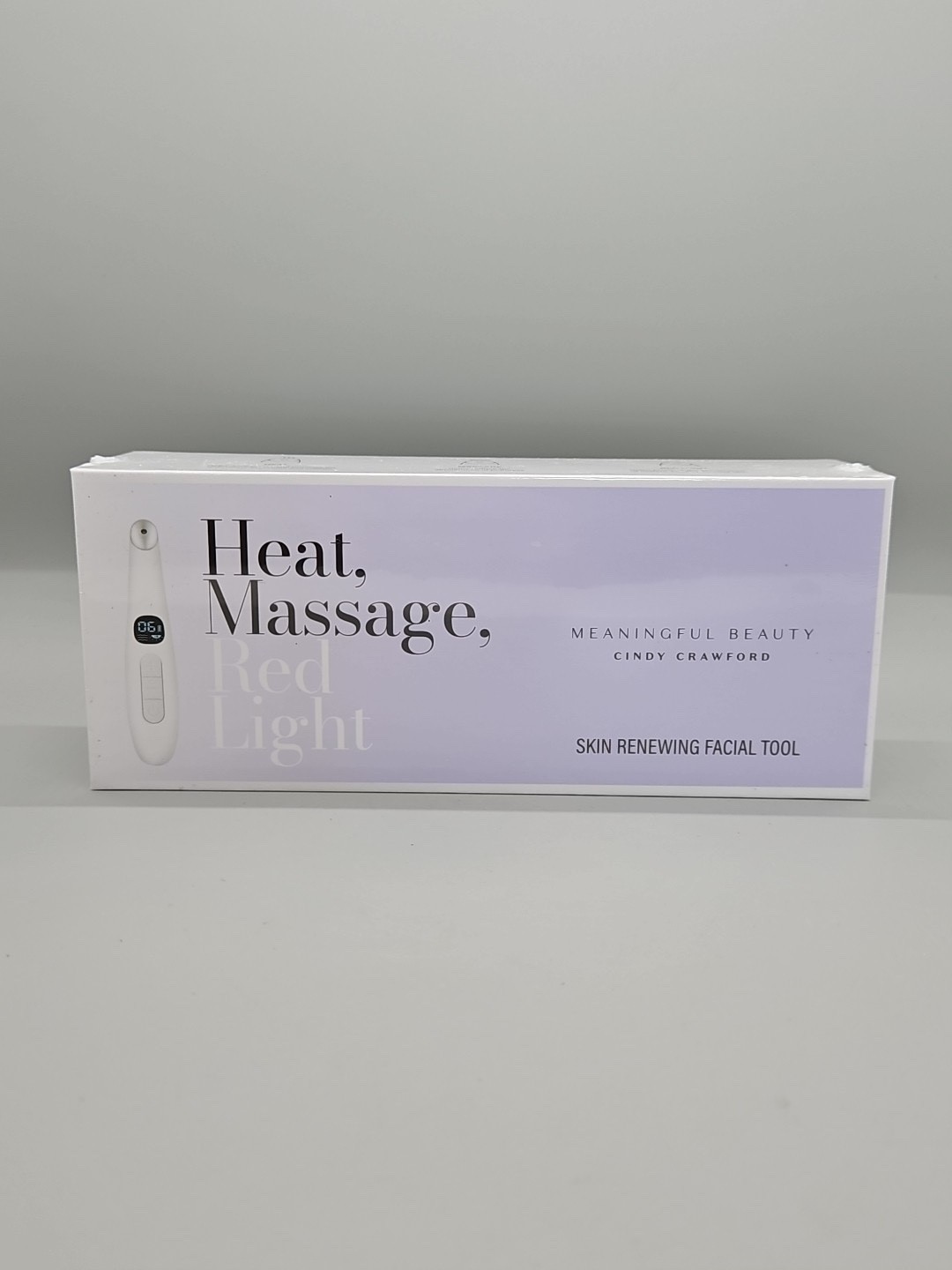 Meaningful Beauty Skin Renewing Facial Tool Heat Massage Red Light New Sealed