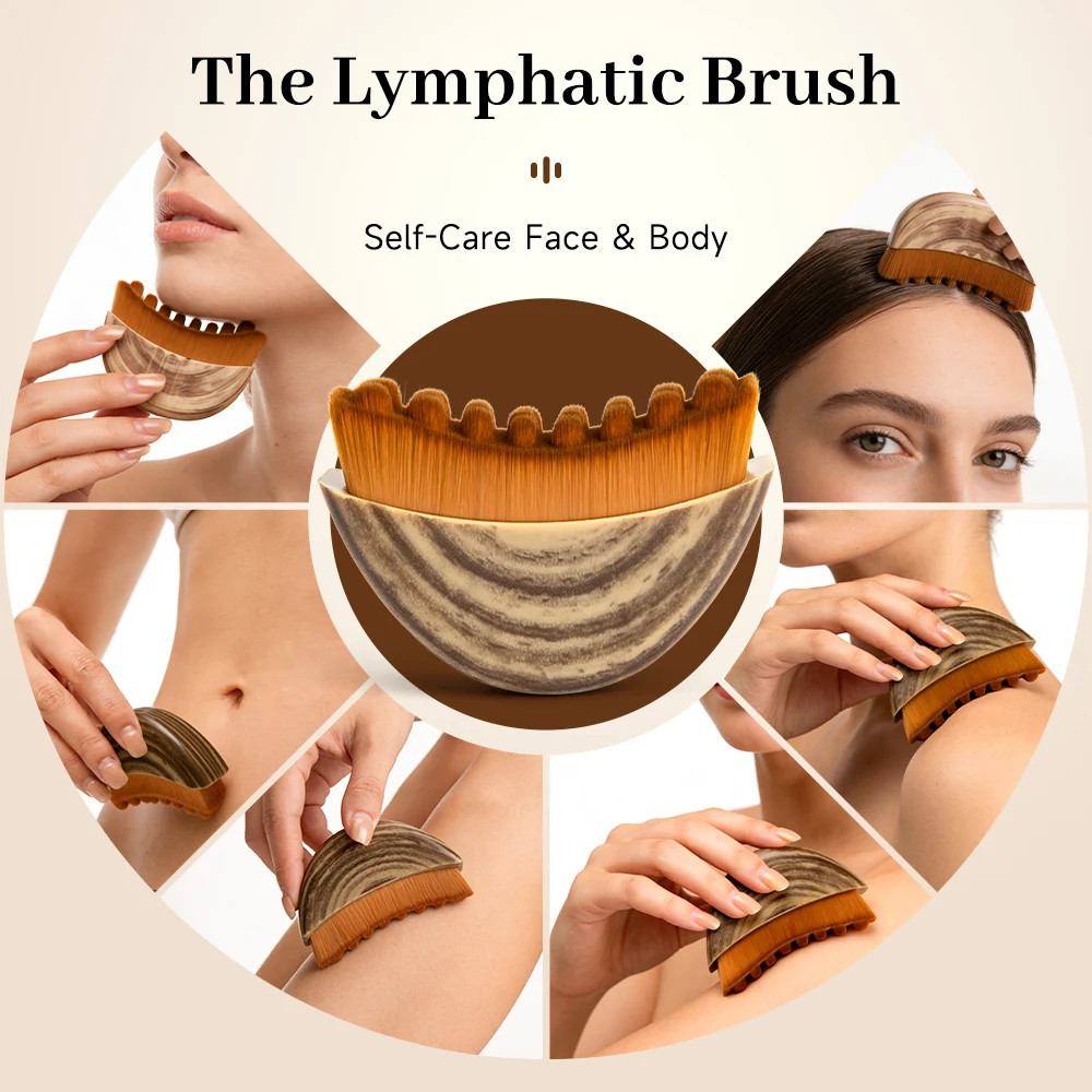Portable Lymphatic Face Brush Facial Sculpting Massage Beauty Tool