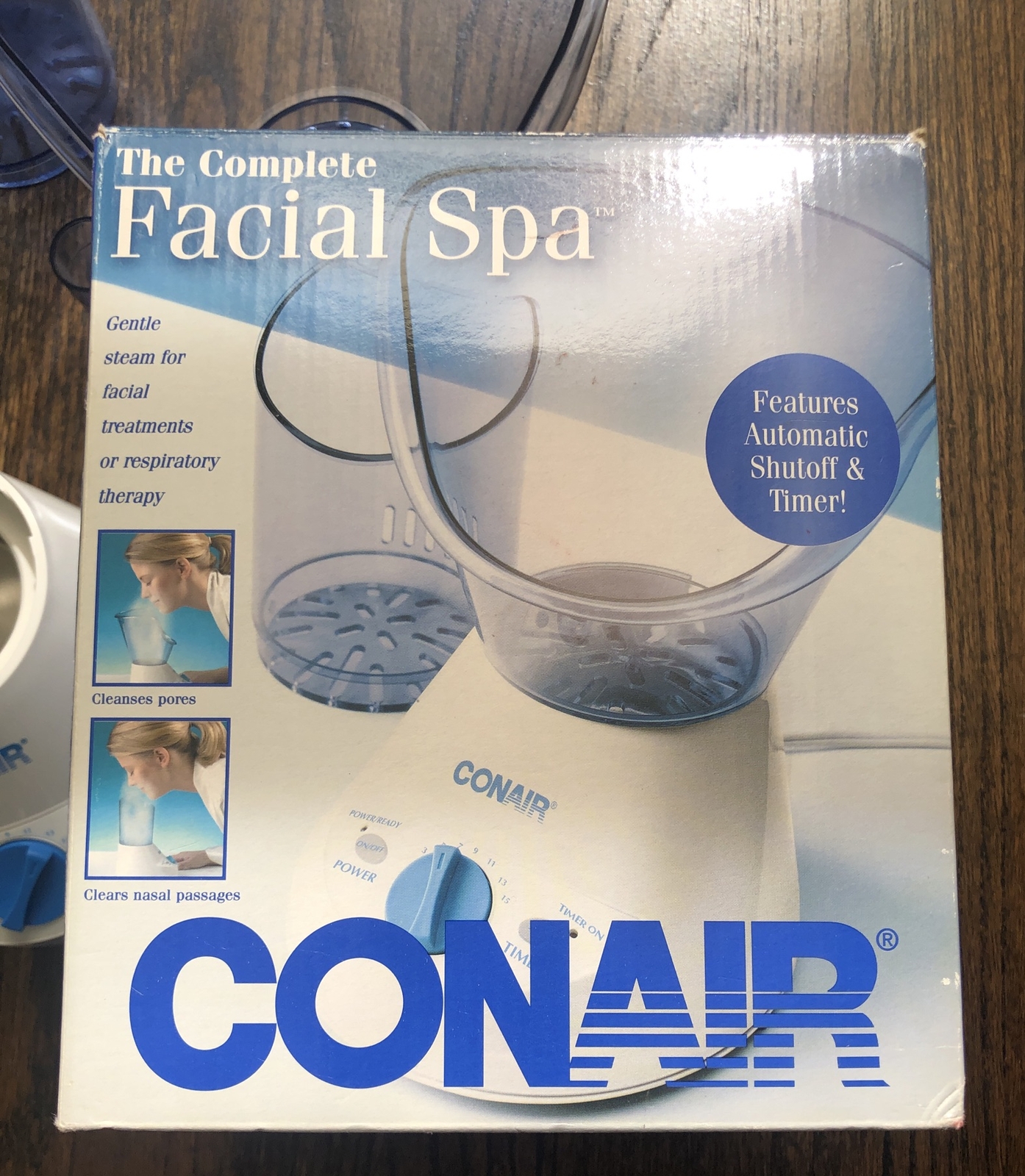 Conair Complete Facial Spa Blue White Steam Sinus Model 3702