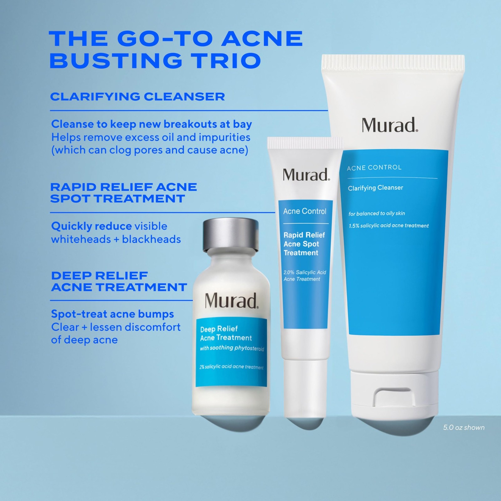 Murad Acne Control Clarifying Cleanser – Salicylic 2 Fl Oz (Pack of 1), Clear