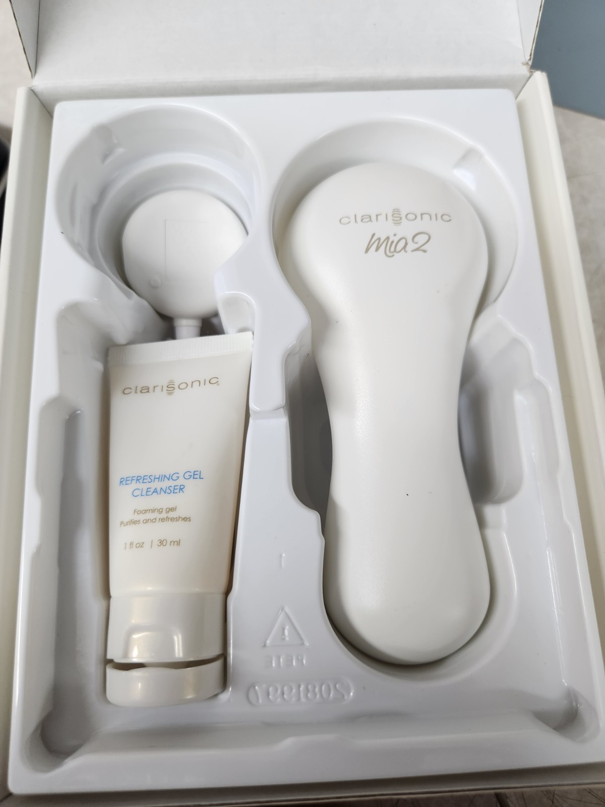 Clarisonic Visage Mia 2 Electric Facial Cleansing Brush, Waterproof, White NOB