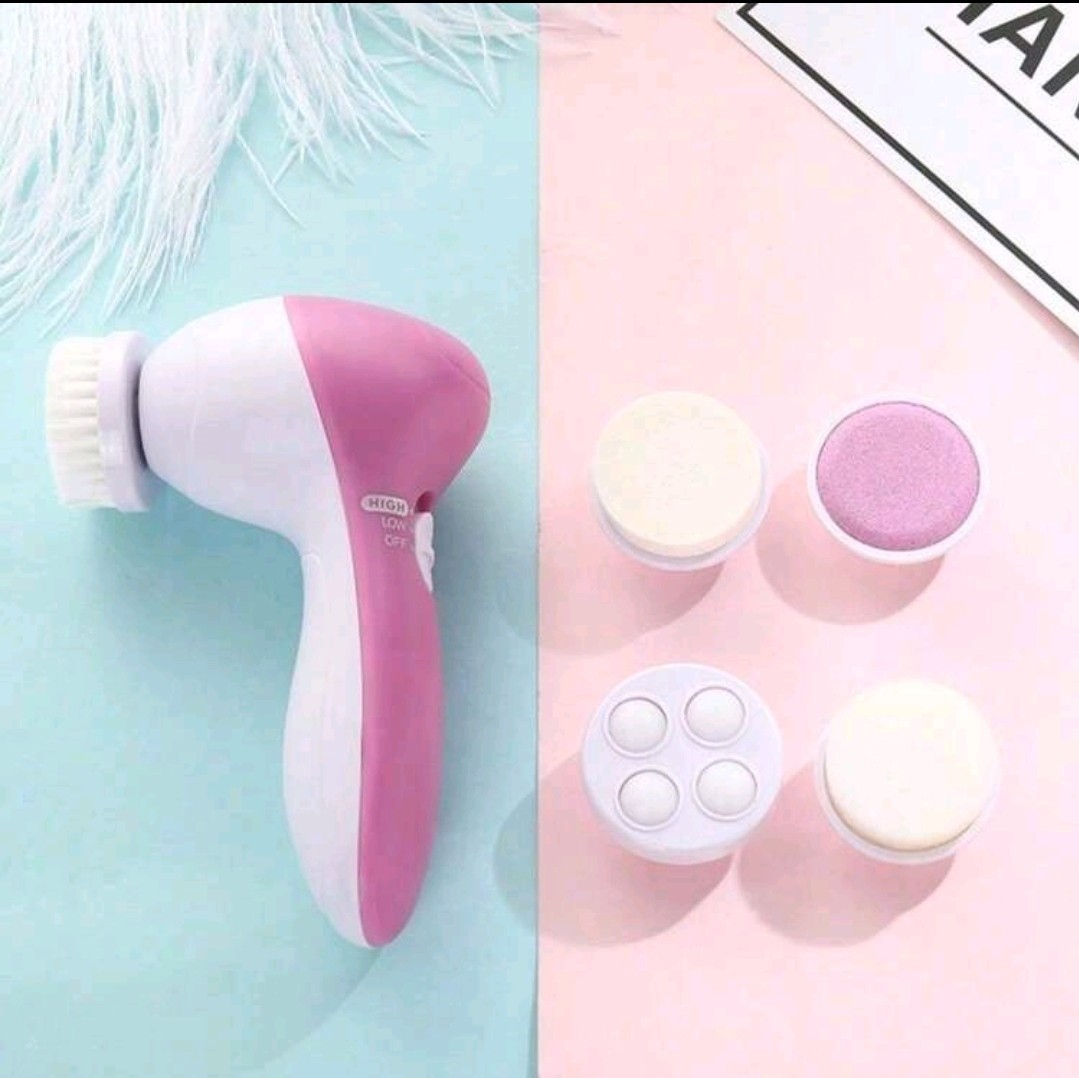 5In1 Facial Cleansing Brush For Women &Men,Electric Rotating Beauty Device