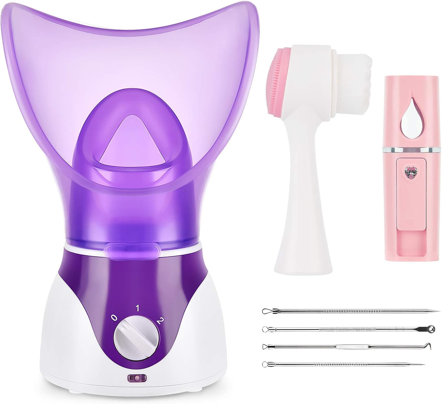 Facial Steamer Nano Mister Set Mini Face Steamer Deep Cleaning Clogged Pores Kit
