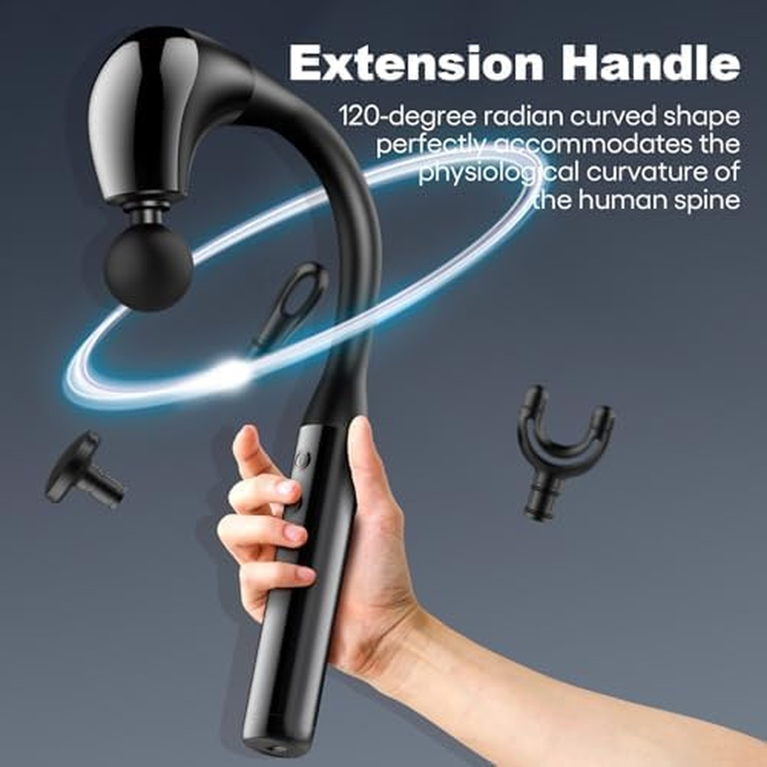 Massage Gun Deep Tissue with Extended Handle Revolutionary U-Shaped Back Mass…