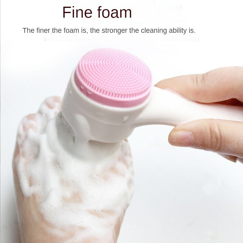 1/2PCS Face Brush Silica Gel Facial Brush Double Sided Facial Cleanser