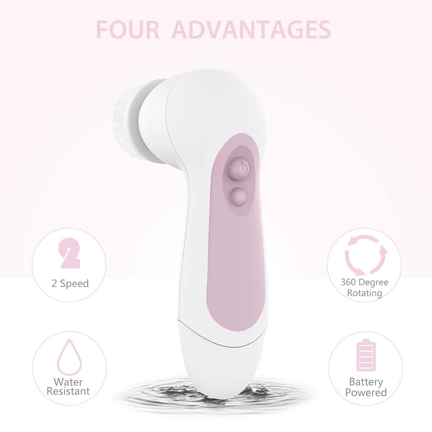 Depurador facial, cepillo de limpieza facial, cuidado de la piel exfoliante