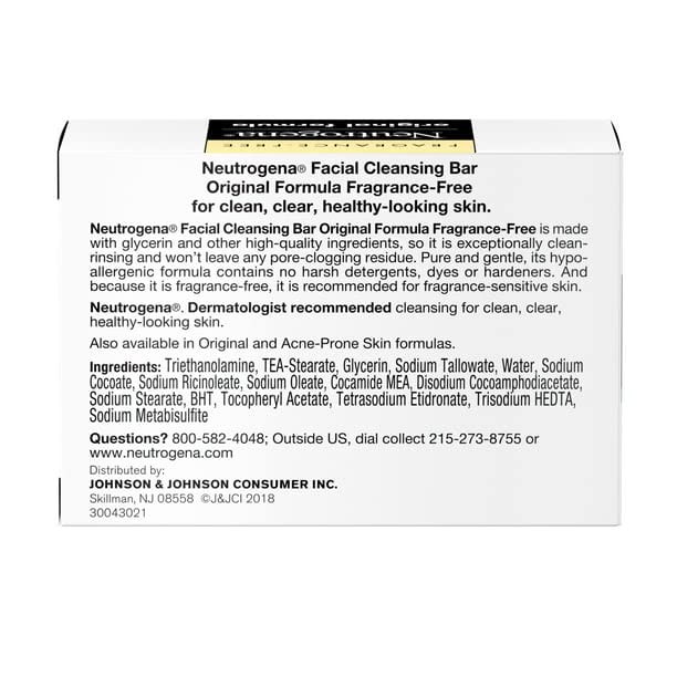 Neutrogena Original Fragrance-Free Facial 3.5 Ounce (Pack of 3), White
