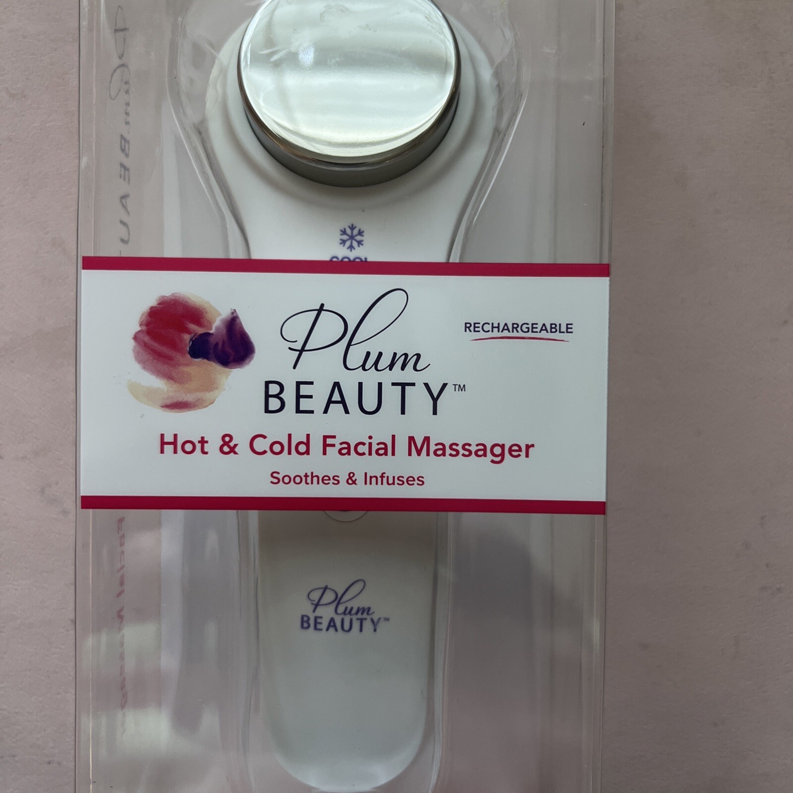Plum Beauty Hot & Cold Facial Massager, NIB (HB1)
