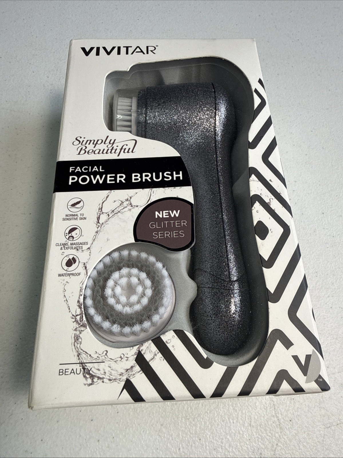 Vivitar Simply Beautiful Facial Power Brush – Glitter Series – BRAND NEW