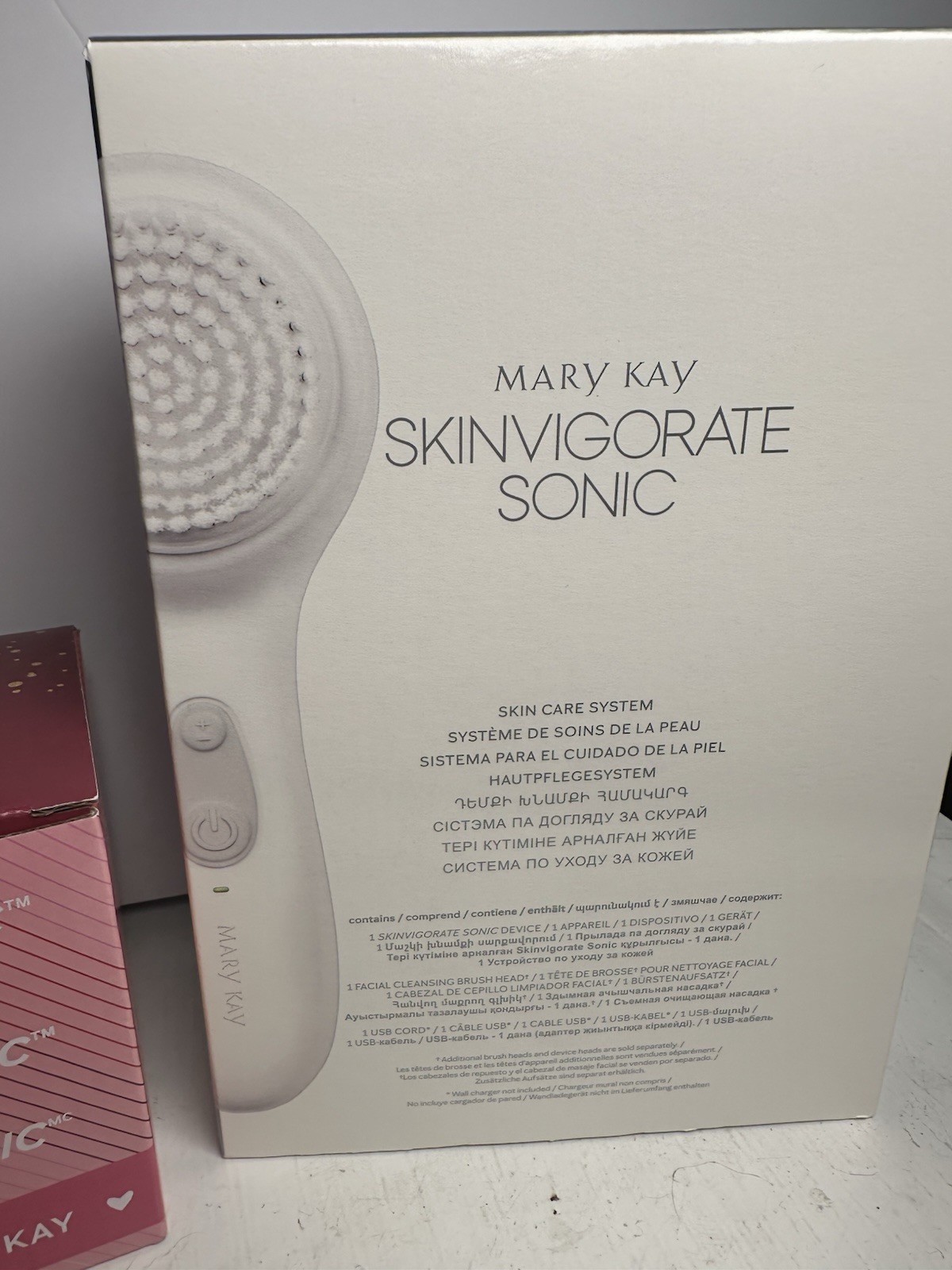 NEW Mary Kay Skinvigorate Sonic Skin Care System Device/Brush Head + Base Stand