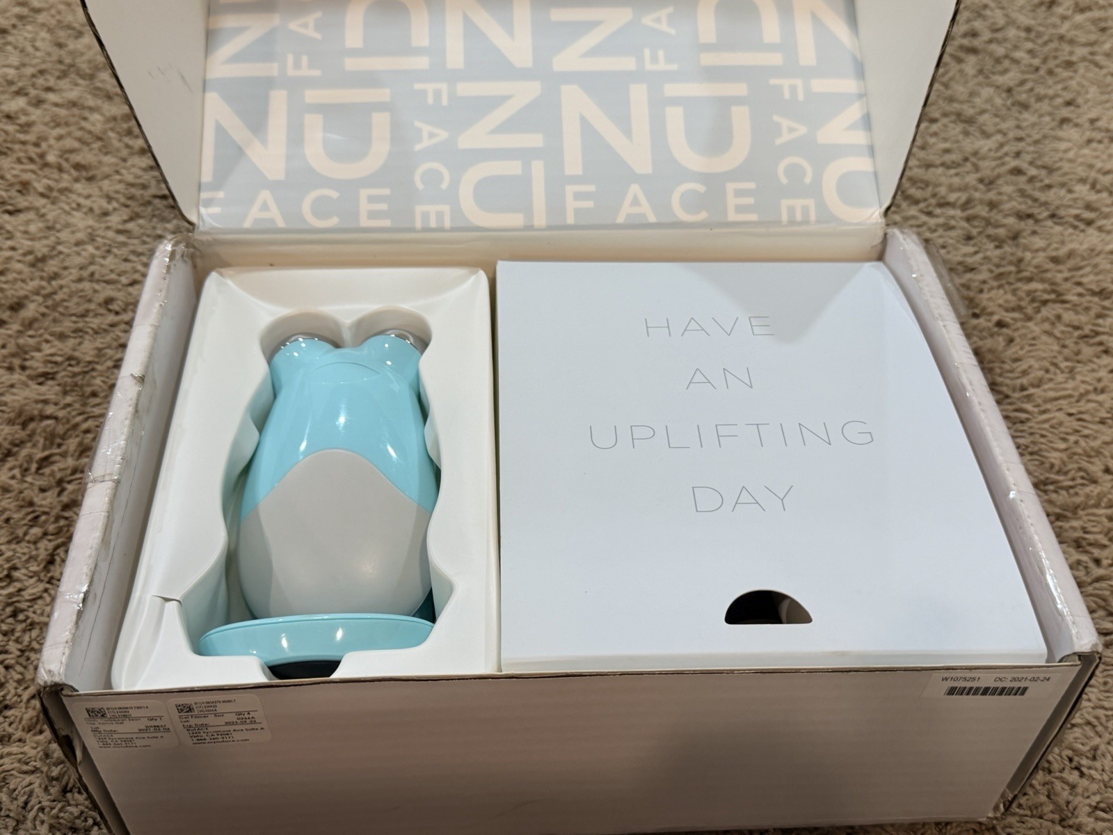 NuFACE Trinity+ Microcurrent Facial Device with Lip & Eye Attachment Open Box