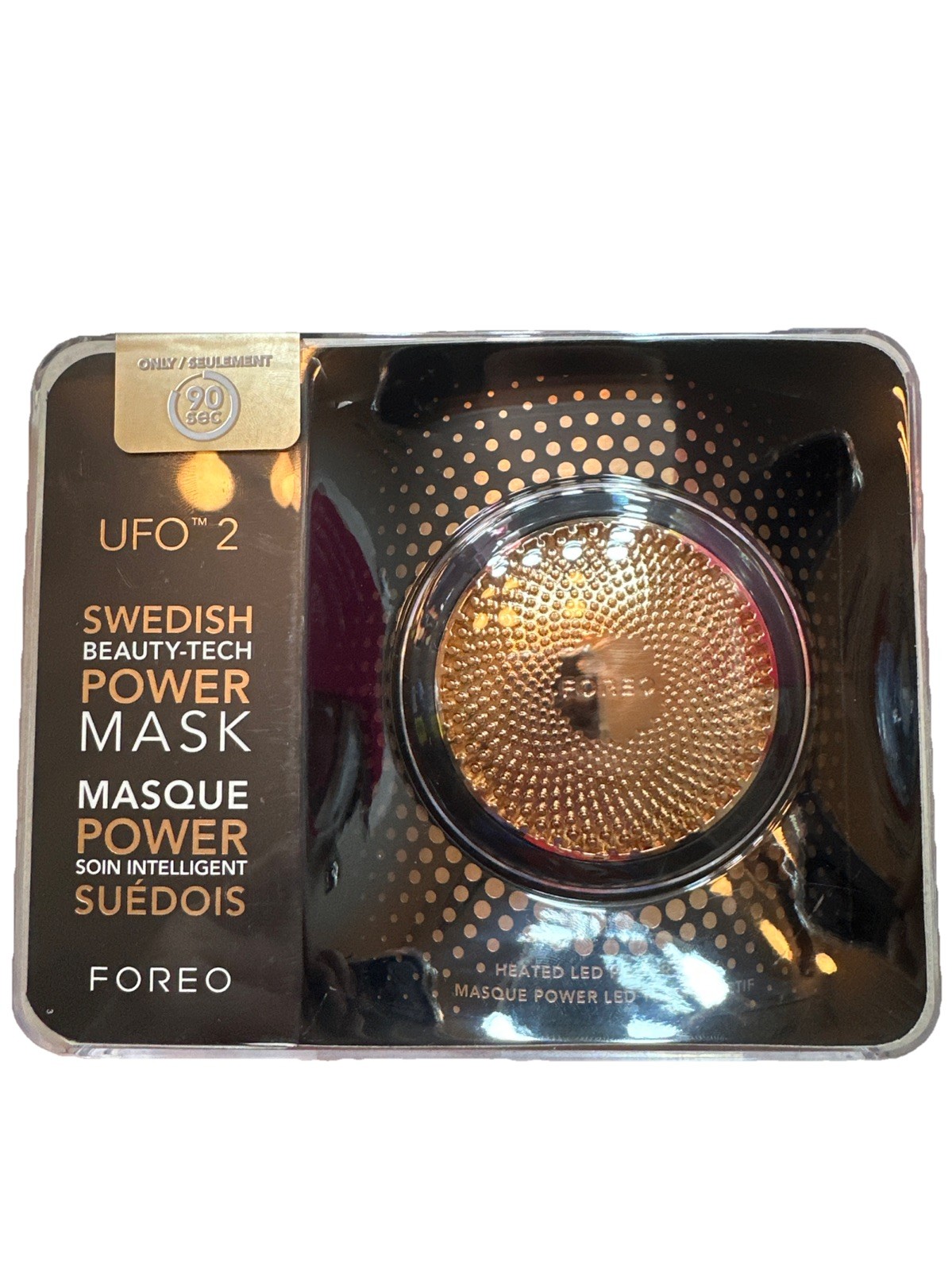 Foreo UFO 2 Black 5-in-1 Spa Anti-Aging Facial Treatment & 7x Masks NEW SEALED