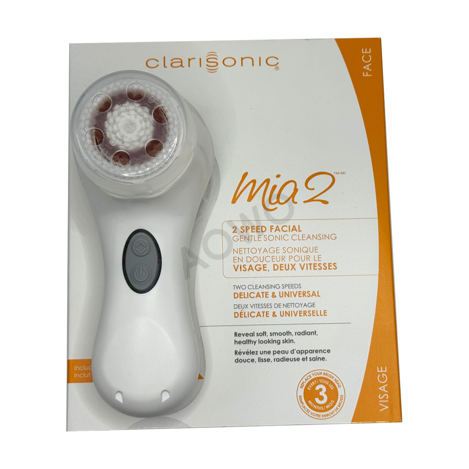 Clarisonic Mia 2 Cleansing System 2 Speeds for Gentle and Everyday Cleansing Set
