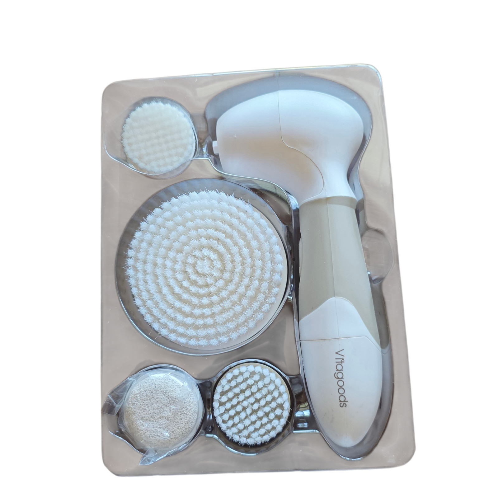 Vitagoods Perfect Skin Plus Facial Cleansing Brush Set Waterproof Exfoliating
