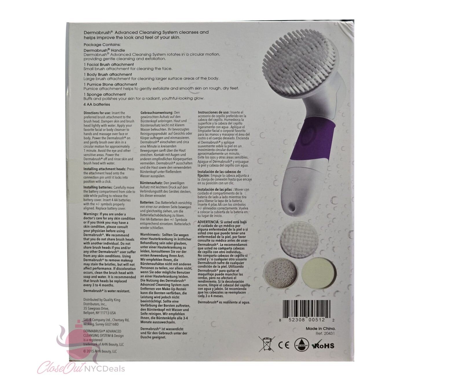 Advanced Cleansing System Purple by Dermabrush