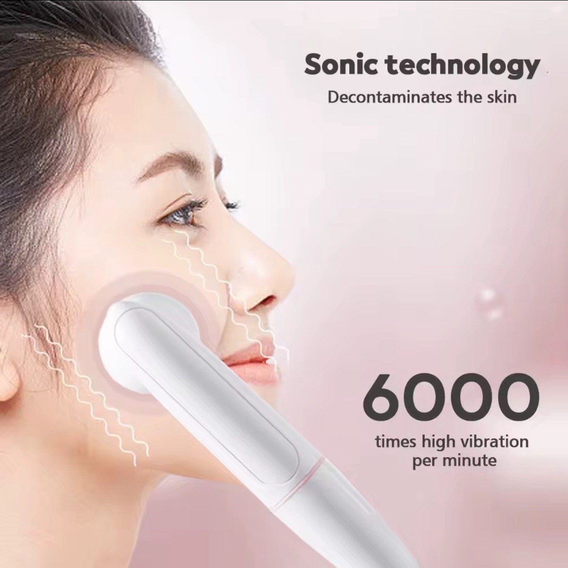 Electric Facial Cleansing Brush, Waterproof Electric Face Cleaning Brush