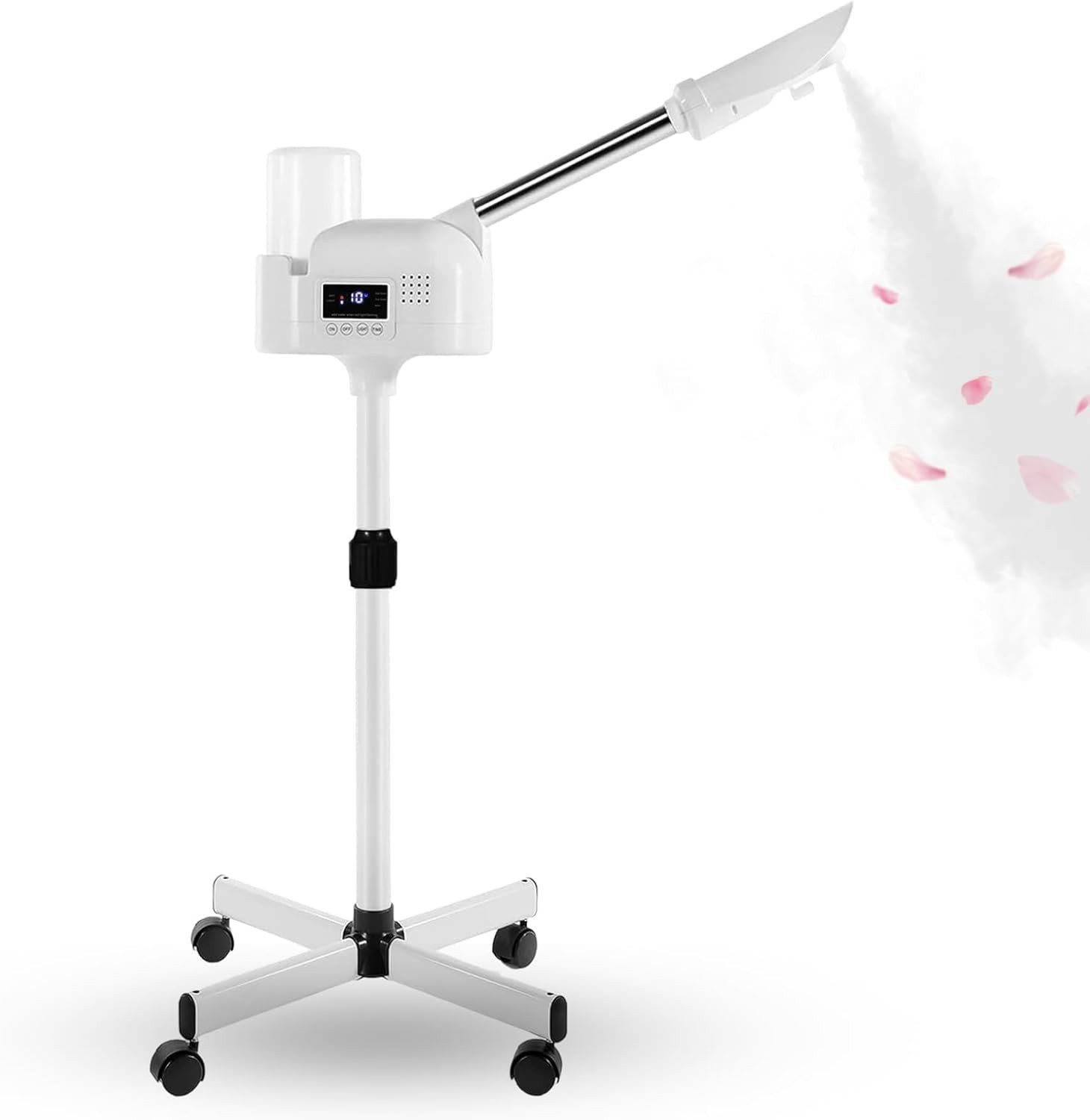 Professional Facial Steamer on Wheels for Esthetician, Touch Screen Vaporizador