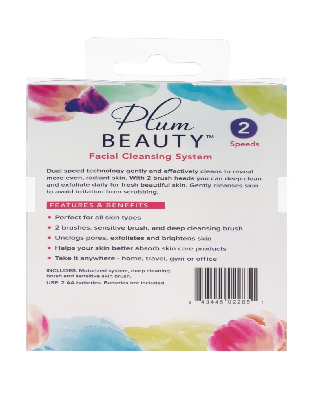 Plum Beauty Facial Cleansing System ~ Cleanses and Exfoliates