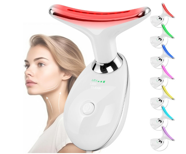 Facial Massager Face Neck Sculpting Wand 7 Color LED Therapy Beauty Tool