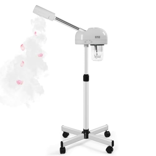 TASALON Professional Facial Steamer, Hot Mist Spray, Spa at Home, White