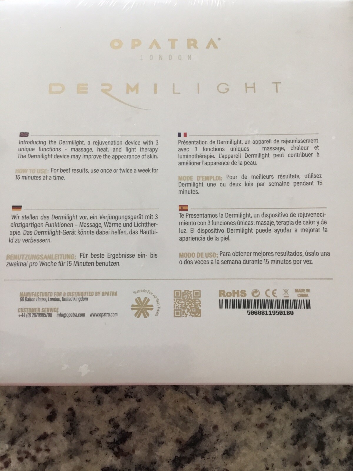 Opatra London Dermilight Anti-Aging Device Technology