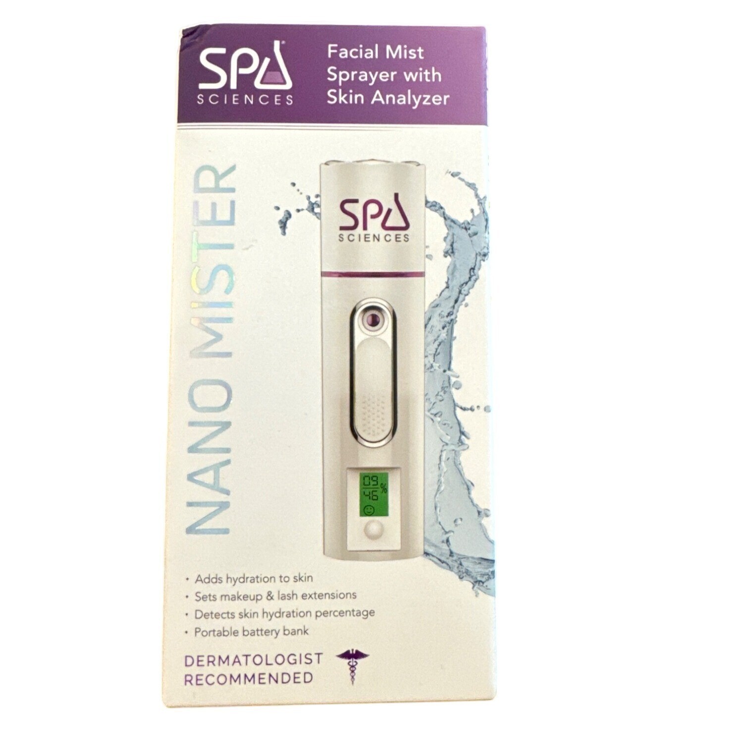 Nano Mister Facial Mist Sprayer With Skin Analyzer By Spa Sciences
