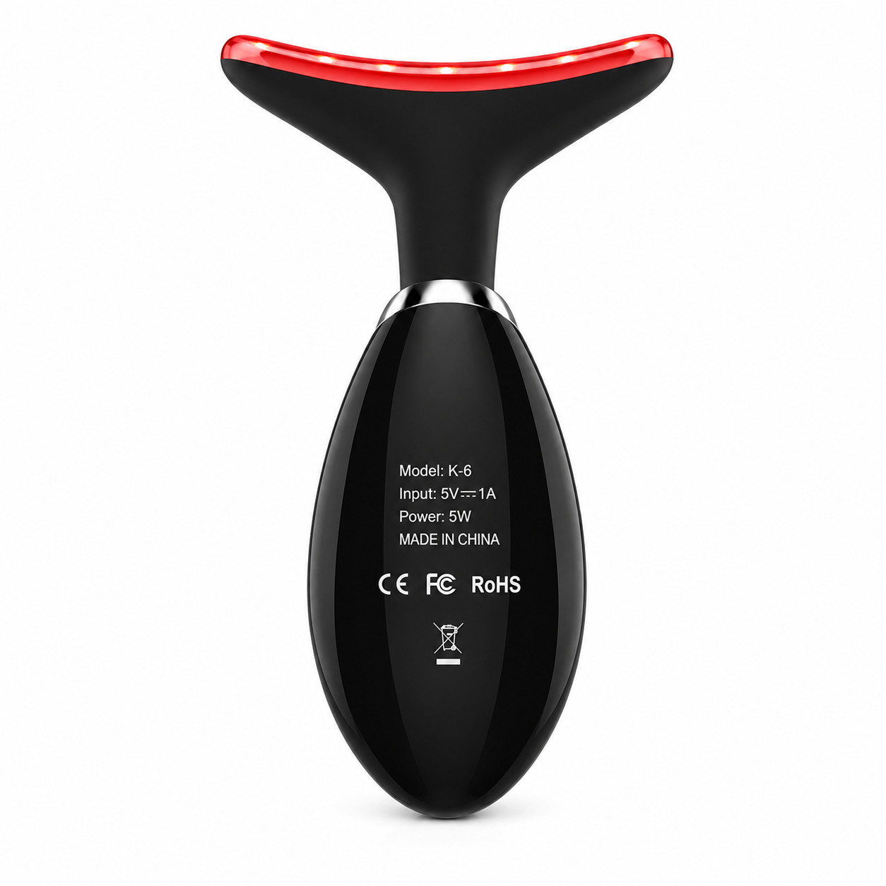 7 In 1 Face & Neck Massager LED Facial Skin Care Anti Aging Beauty Device New