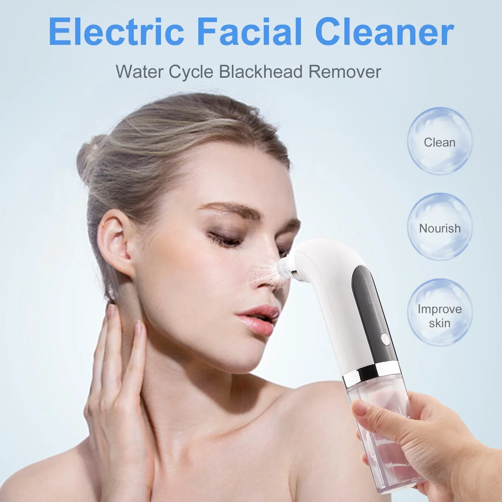 Super Micro Bubble Blackhead Remover – Electric Deep Pore Cleaner