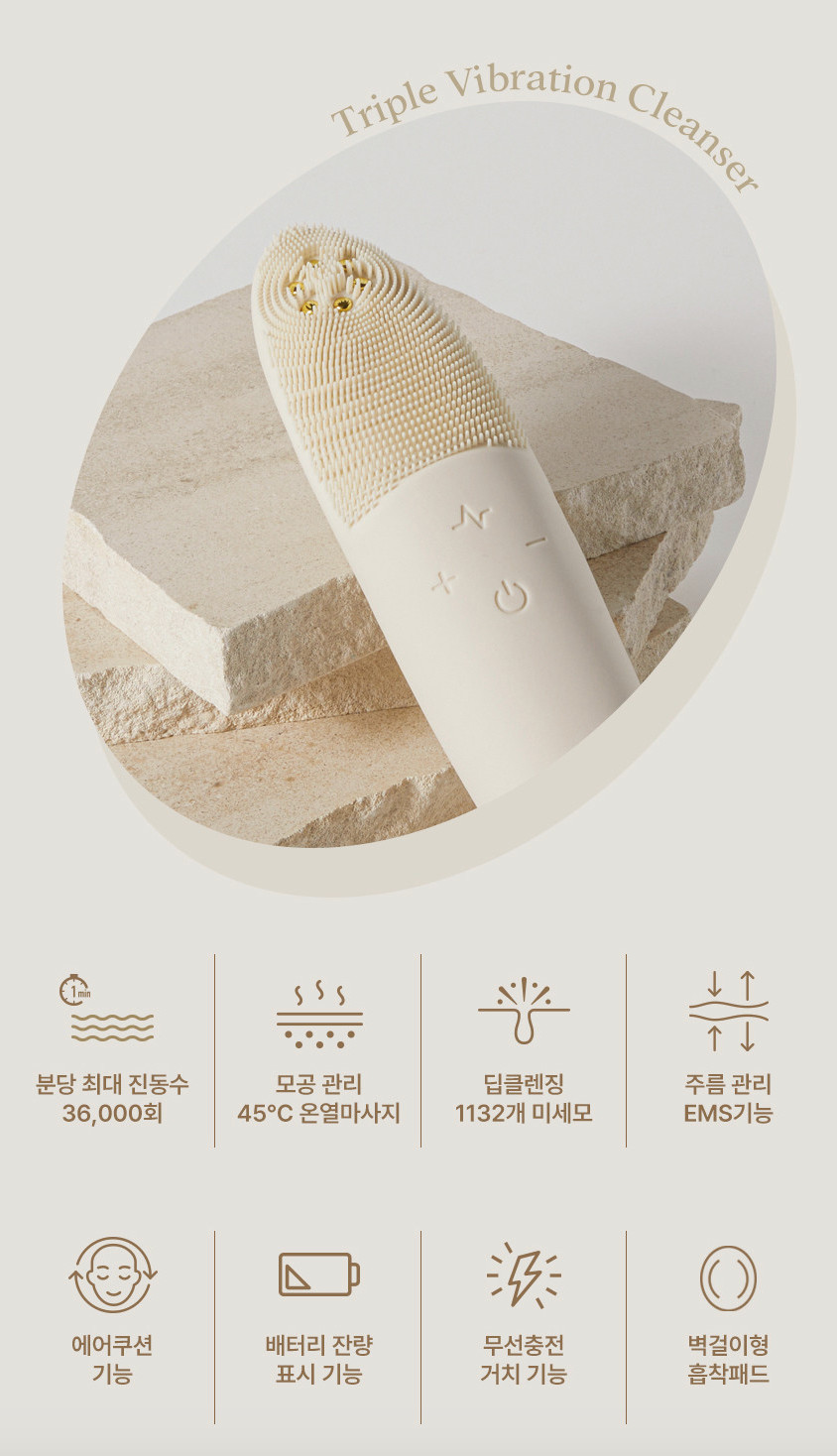 JUVERA Triple Vibration Cleanser Pro (Model JV-105)
