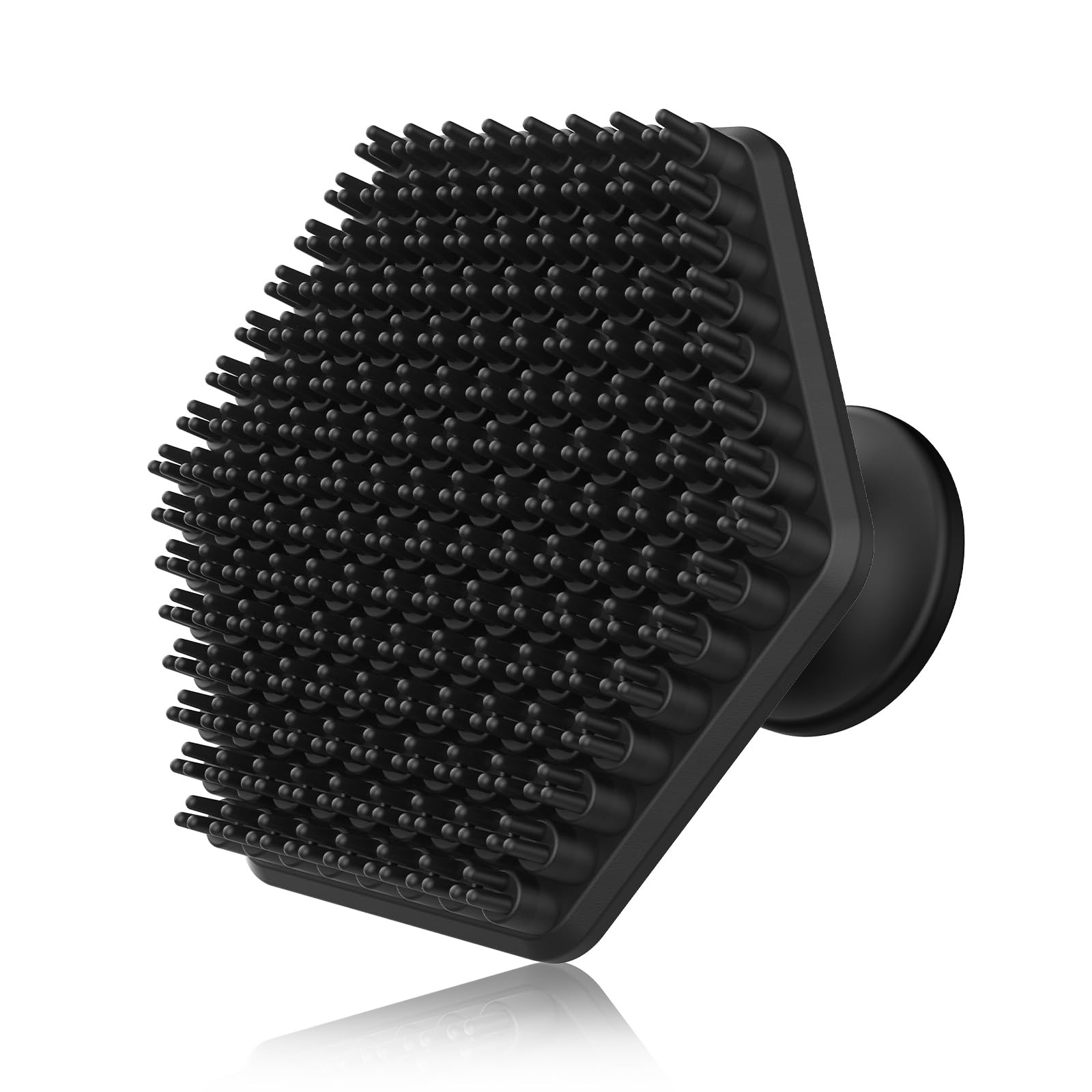 Silicone Face Scrubber for Men, Gentle Exfoliator Pad & Body Scrubber, Black
