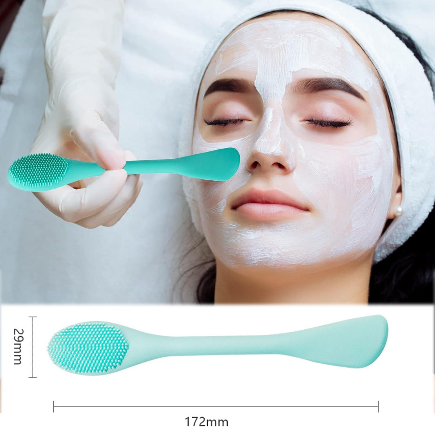 Facial Cleansing Brush,Pore Cleaning Brush Silicone for Skincare Blue