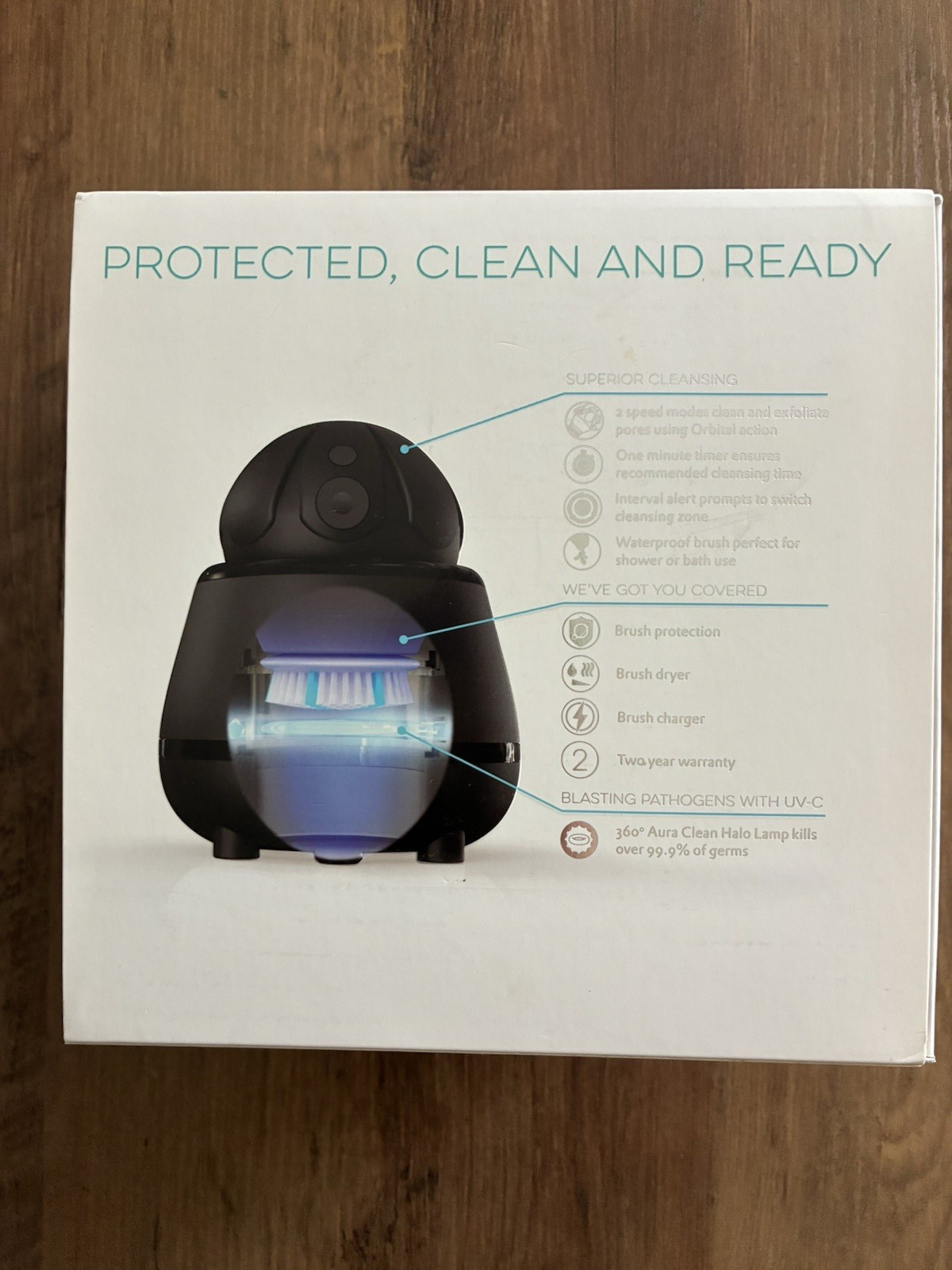 TAO Aura Clean System Orbital Facial Brush & Cleaning Station, Deep Space Black