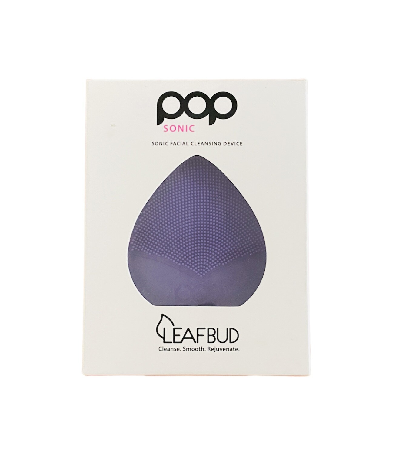 PopSonic Leafbud Sonic Facial Cleansing Device Soften Wrinkles Purple or Blue