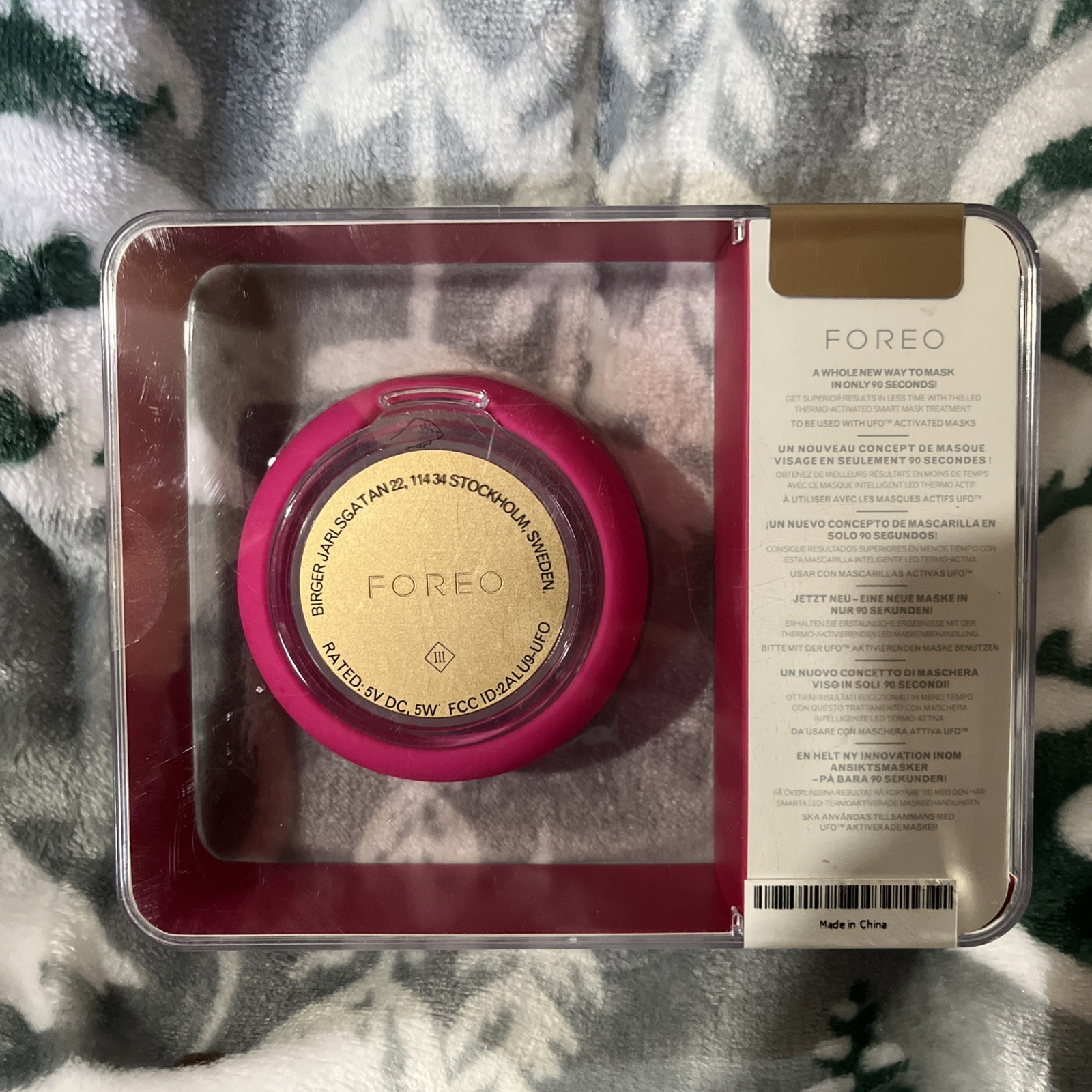 FOREO UFO LED Thermo Activated Smart Mask – Fuchsia NEW IN BOX SEALED