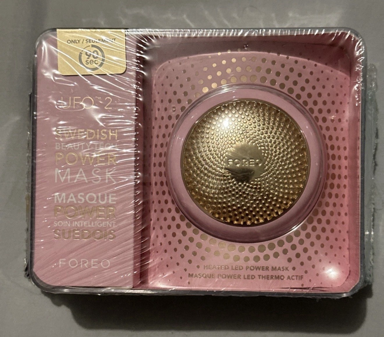 FOREO UFO 2 Pearl Pink + 2 pack of mask – New In Box Sealed
