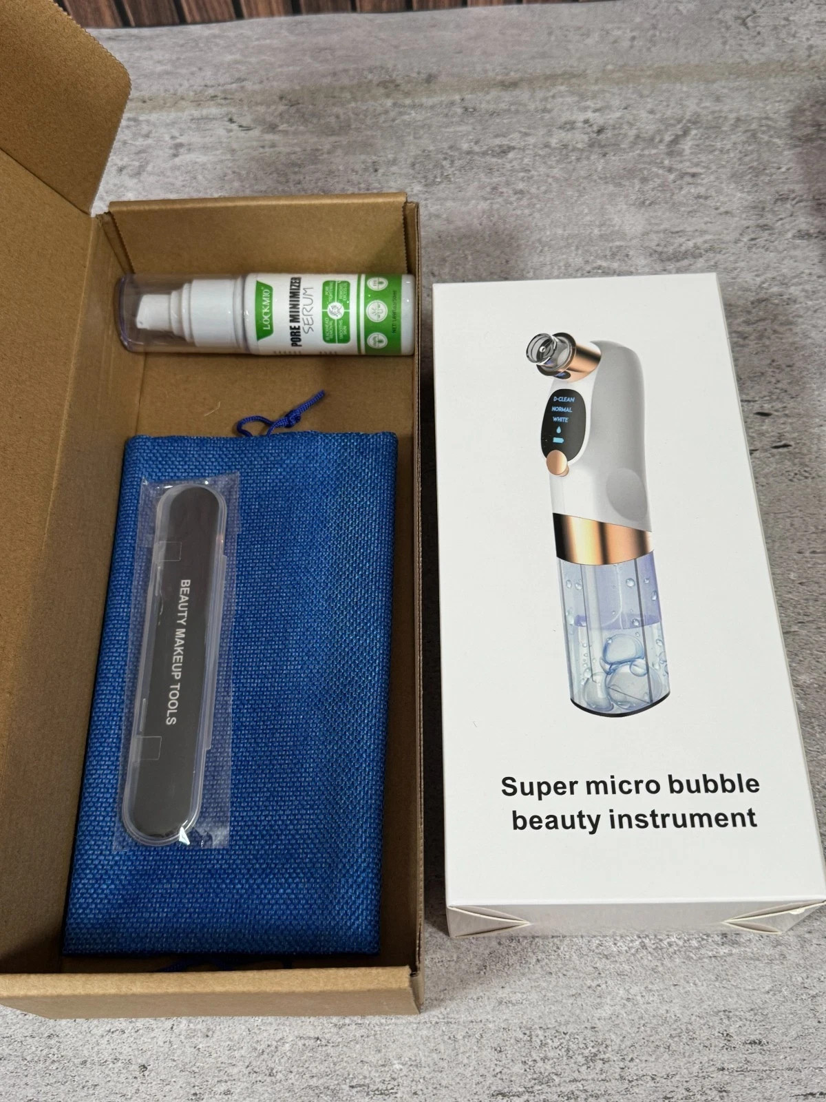 Micro Bubble Pore Cleaner Facial Device Blackhead Vacuum Skincare Tool New