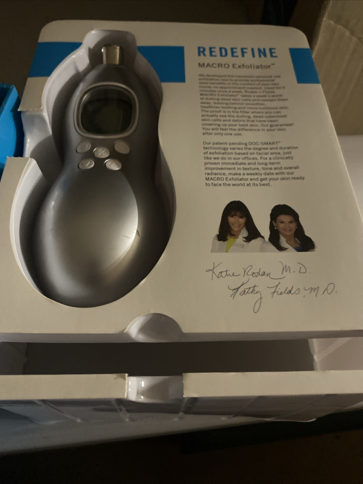 Rodan + Fields Redefine Macro Exfoliator System With Chargers And Box