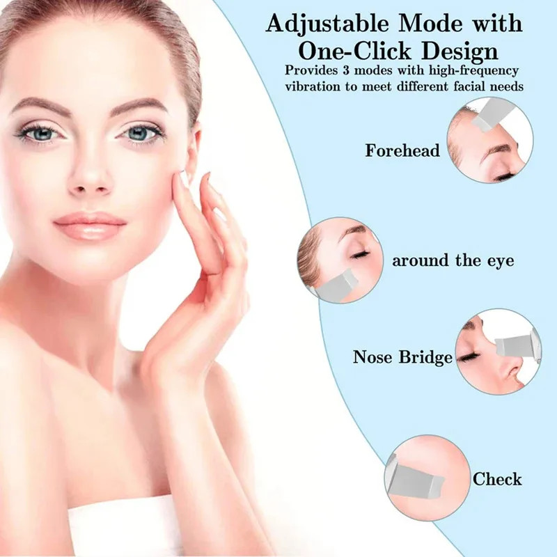 Deep Vibrate Facial Cleaner Shovel Spatula Ultrasonic Facial Shovel Massager