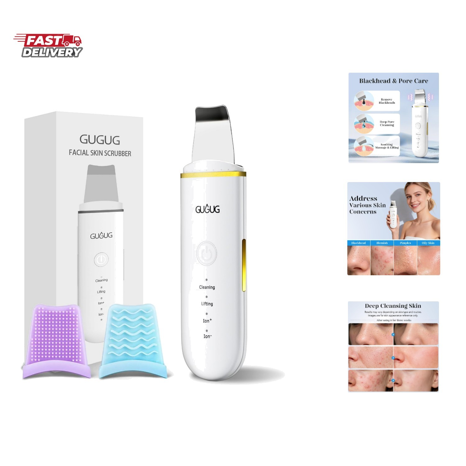 Skin Scrubber Face Spatula Skin Spatula Pore Cleaner Blackhead Remover Tools …