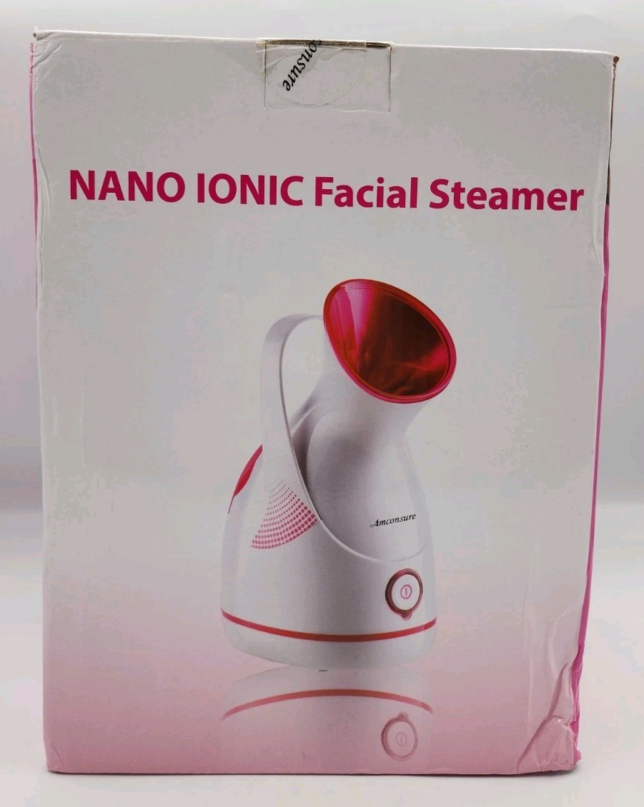 Amconsure Stainless Steel 280W 100 mL Nano Ionic Facial Steamer