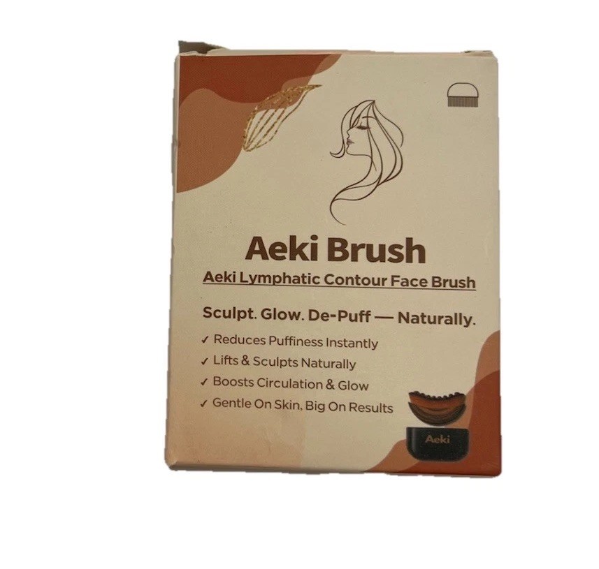 Aeki Lymphatic Face Brush, 2 Pack Sealed, Reduces Puffiness And Contours Face