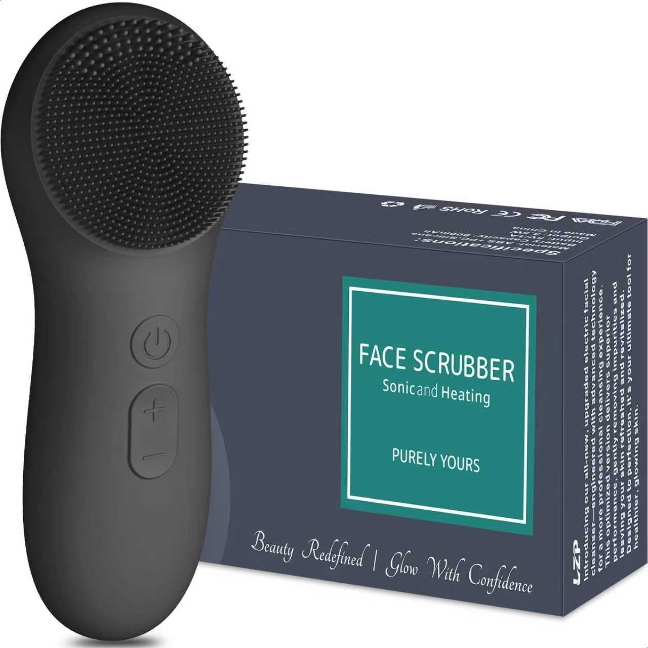 Electric Facial Cleansing Brush – Silicone Face Scrubber, 6 Speed Vibration, Wat