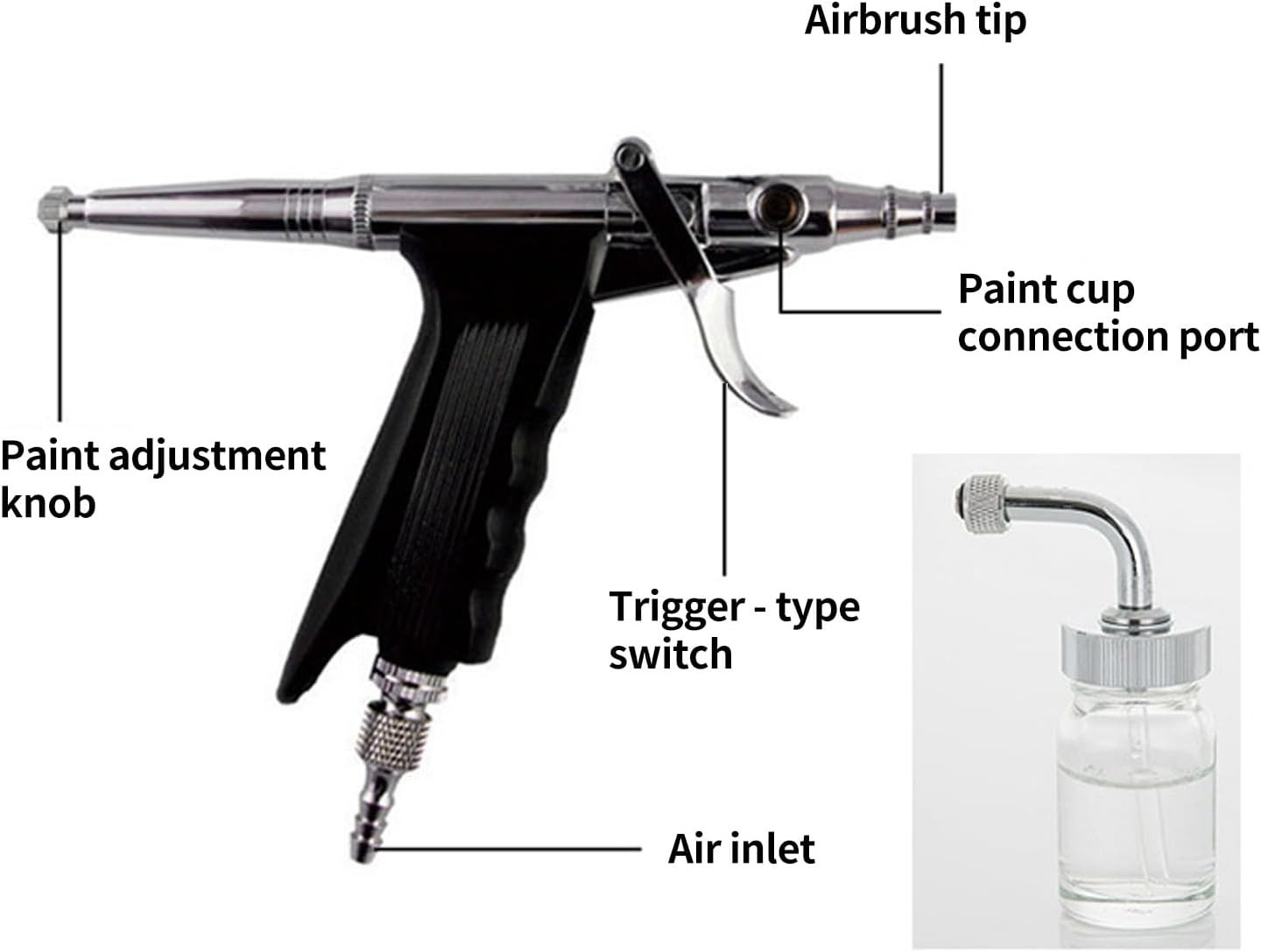 Facial Oxygen Injector Spray Gun Deep Moisturizing Skin Rejuvenation, Atomizatio