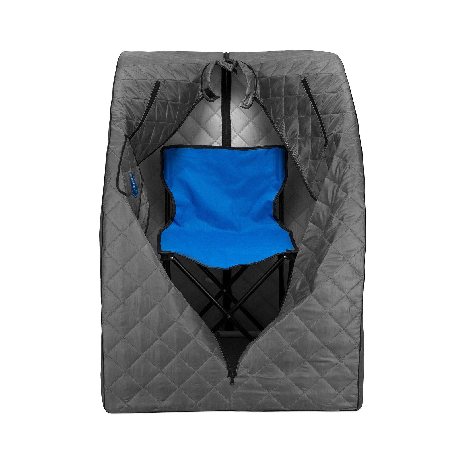 Portable Sauna Spa, 800W, 60Min Timer, Access, Foldable w/ Chair, Indoor